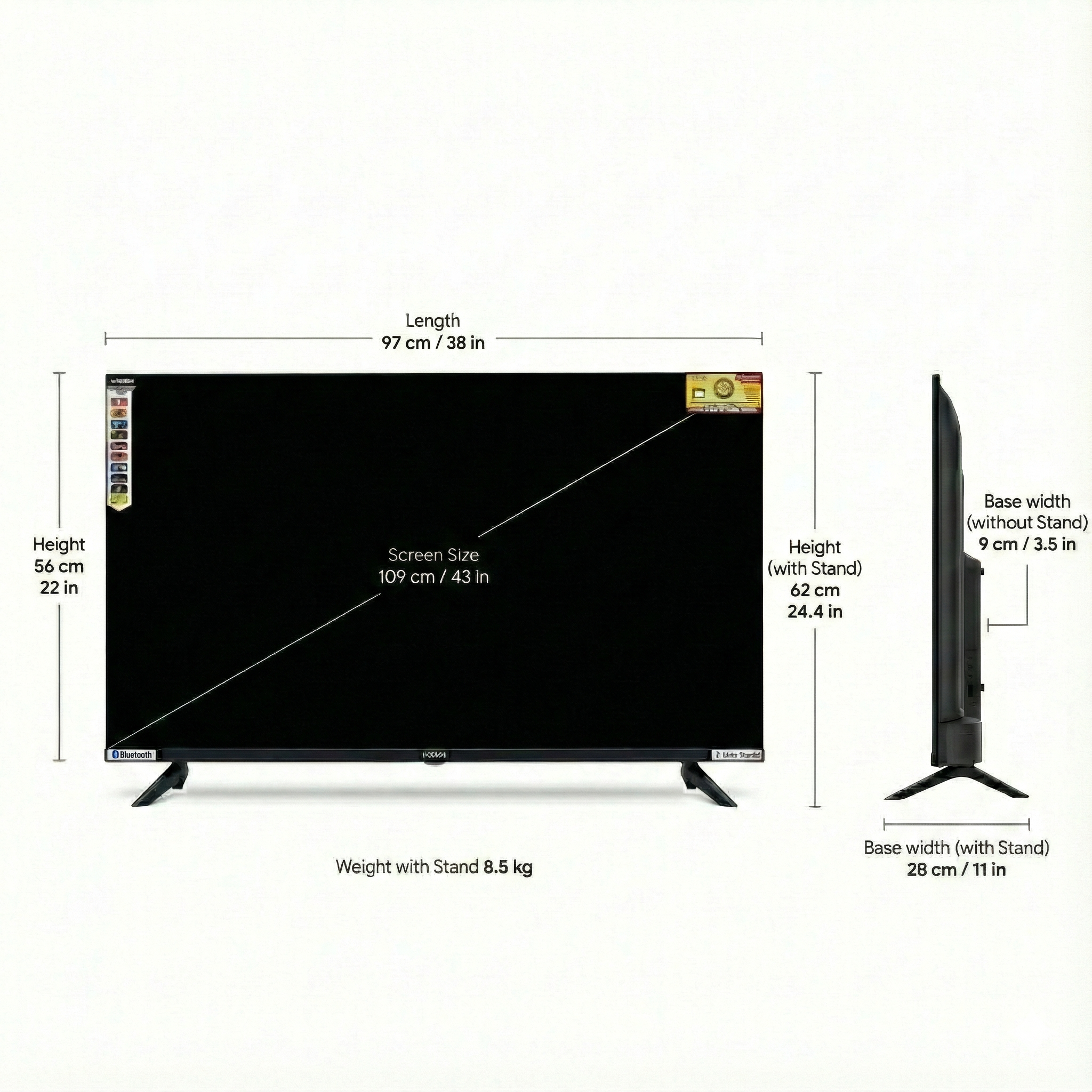 43 Inch Fire Model TV
