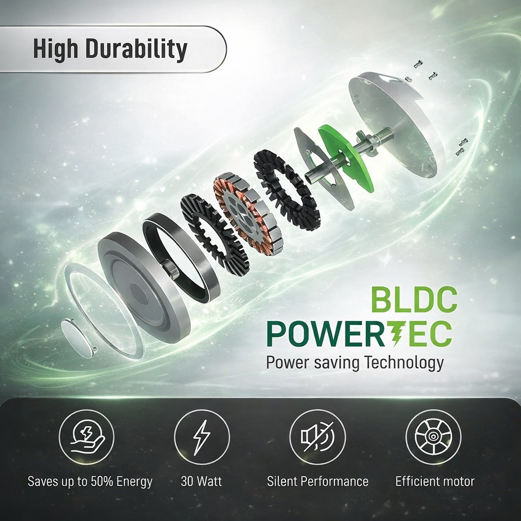 SISKA CELLING FAN SFR 500-5 STAR (POWERTEC) BROWN