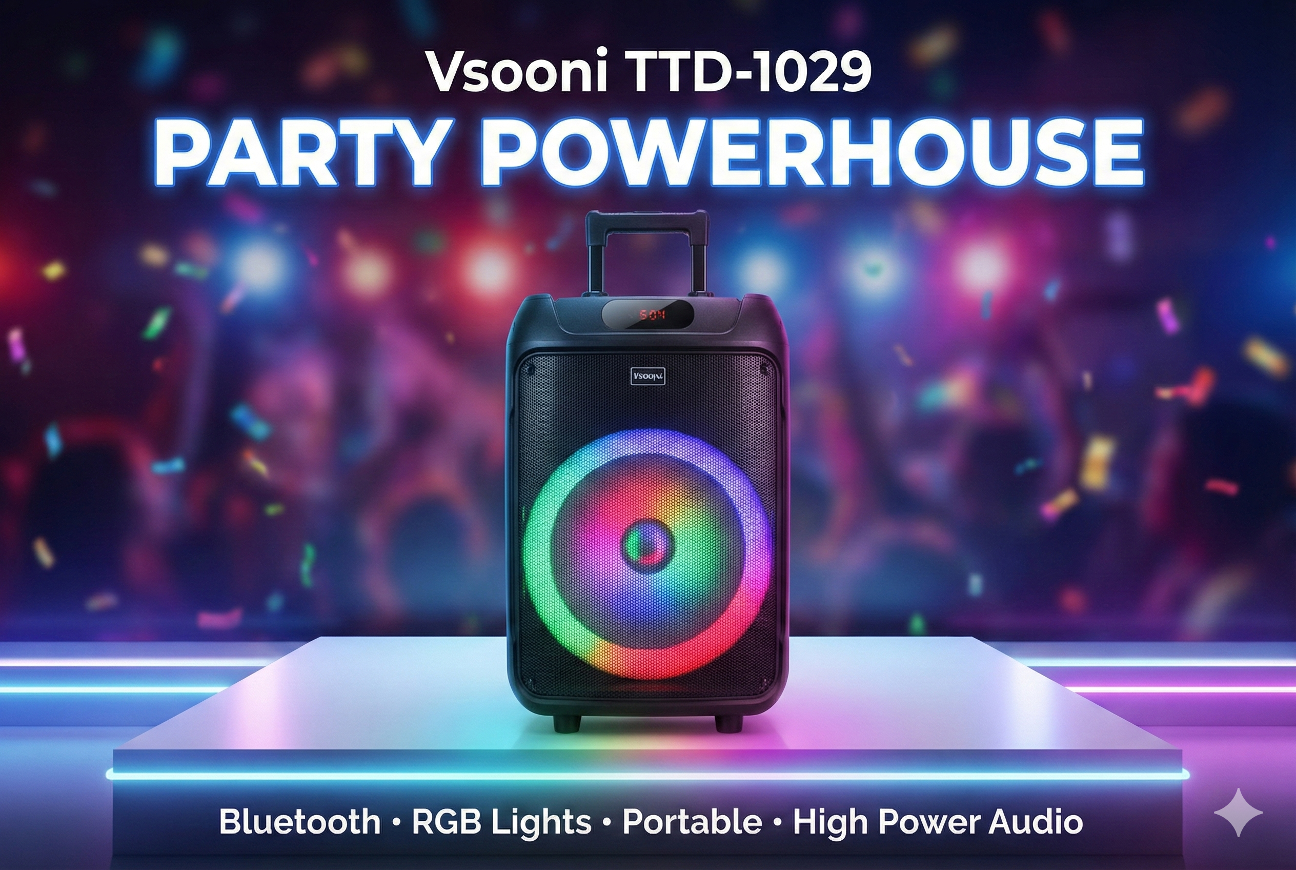 Vsooni TTD-1209 Model BT SPEAKER