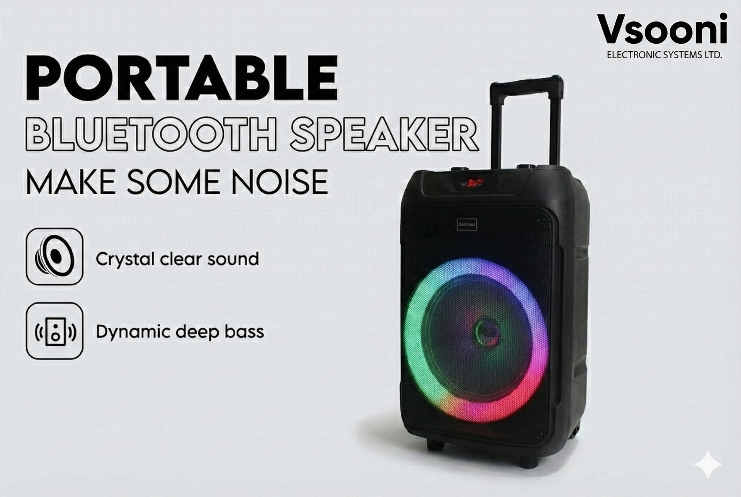 Vsooni TTD-1209 Model BT SPEAKER