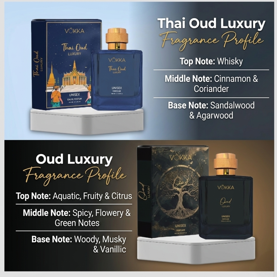 VOKKA THAI AQUA AND AQUA LUXERY PERFUME 100X2ML